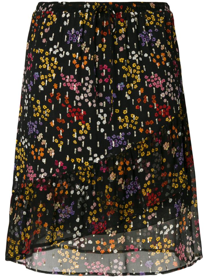 See By Chloé Floral Print Skirt - Black