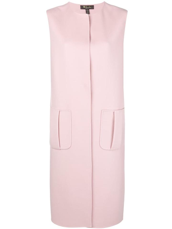 Loro Piana Cashmere Sleeveless Long Vest - Pink & Purple