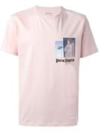 Palm Angels Photo Print T-shirt, Men's, Size: Xl, Pink/purple, Cotton