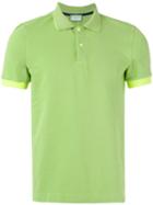 Capricode - Contrast Polo Shirt - Men - Cotton/spandex/elastane - Xl, Green, Cotton/spandex/elastane