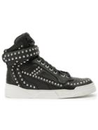 Givenchy Tyson Hi-top Sneakers, Women's, Size: 37.5, Black, Calf Leather/rubber/brass