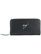 Giuseppe Zanotti Design Crocodile Embossed Paula Wallet - Black