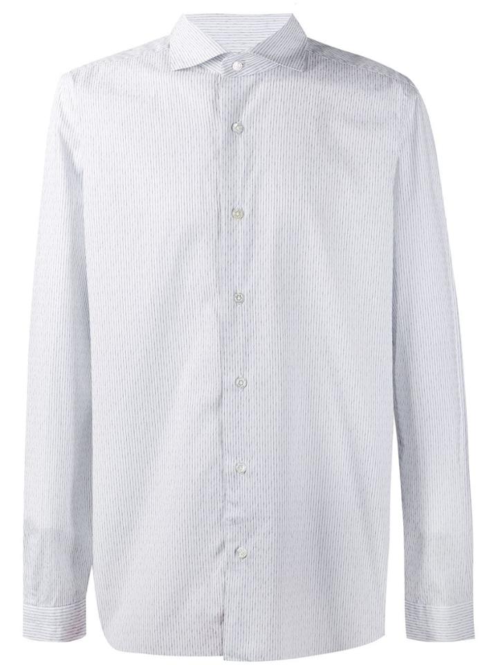 Barba Micro Print Shirt - White