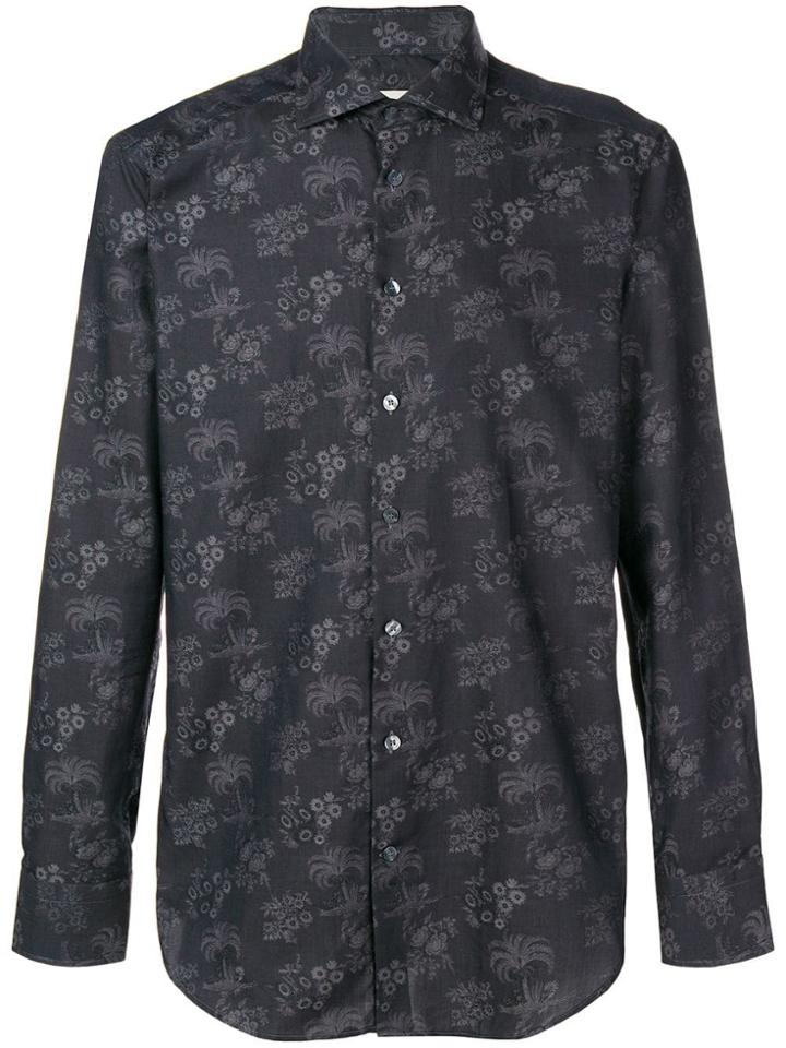 Etro Floral Jacquard Shirt - Black