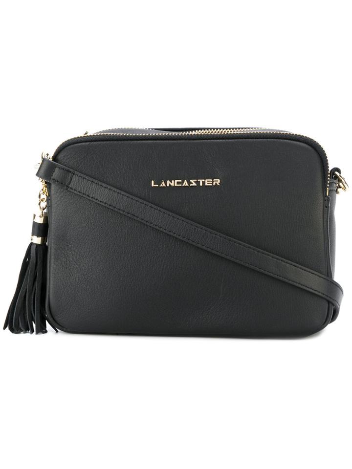 Lancaster Logo Plaque Shoulder Bag - Black