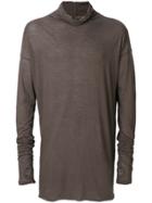 Isabel Benenato Roll-neck Knitted Sweater - Brown