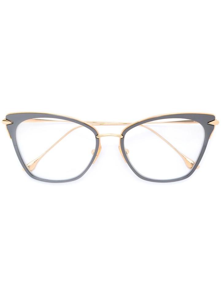 Dita Eyewear - 'arise' Glasses - Unisex - Titanium - One Size, Black, Titanium