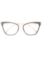 Dita Eyewear - 'arise' Glasses - Unisex - Titanium - One Size, Black, Titanium