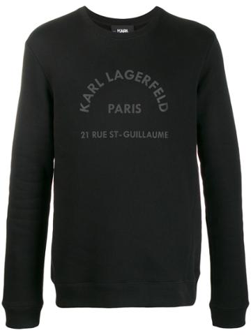 Karl Lagerfeld Rue St Guillaume Sweatshirt - Black