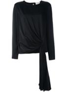 Lanvin Gathered Front Blouse - Black