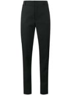 Saint Laurent Satin Stripe Suit Trousers - Black