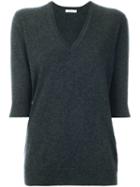 6397 V-neck Sweater, Women's, Size: Medium, Grey, Cashmere