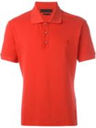 Alexander Mcqueen Spike Stud Placket Polo Shirt, Men's, Size: M, Red, Cotton