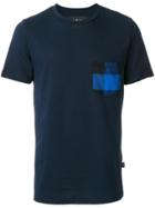 Hydrogen Checked Pocket T-shirt - Blue