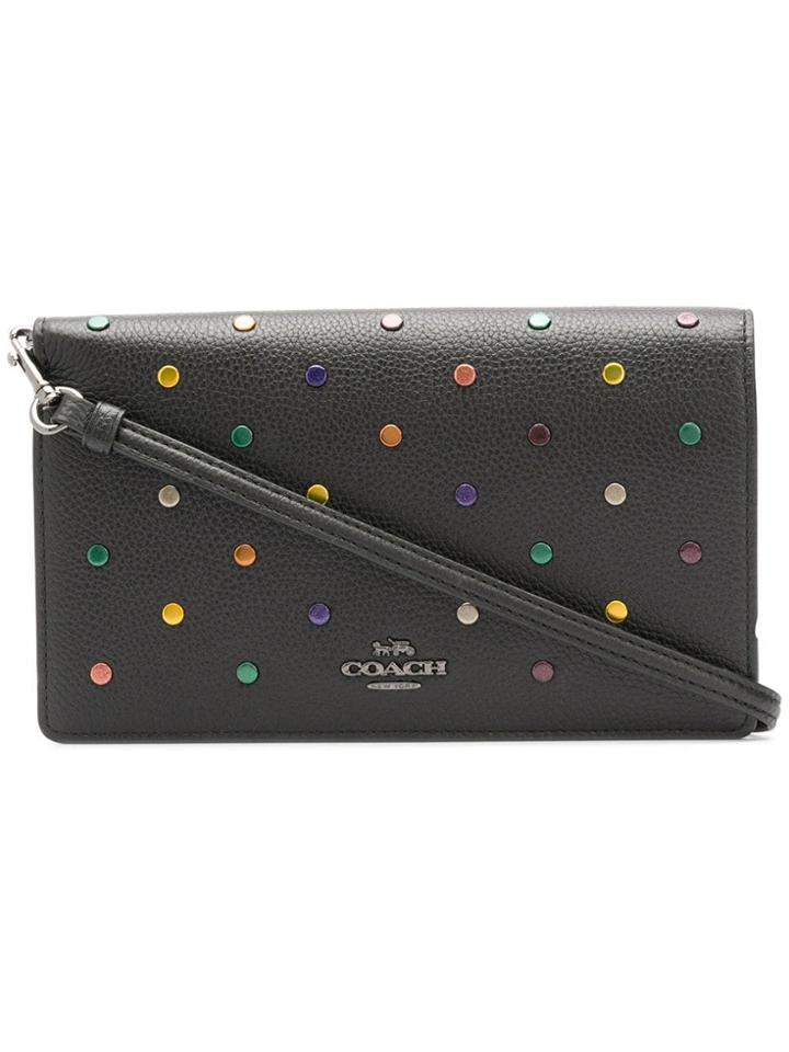 Coach Rainbow Rivet Crossbody Bag - Black