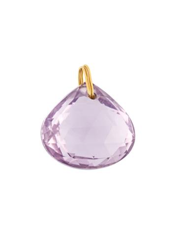 Marie Helene De Taillac Drop Pendant Necklace, Women's, Pink/purple, Gold/amethyst