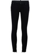 Dsquared2 Skinny Medium Waist Jeans, Women's, Size: 36, Black, Cotton/polyester/spandex/elastane/elastolefin