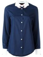 Vivetta Hand Collar Shirt, Women's, Size: 44, Blue, Cotton