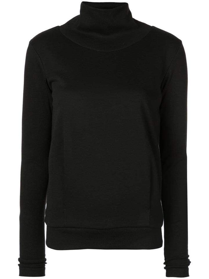 Alo Funnel Neck Sports Sweatshirt - Black