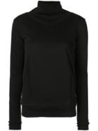 Alo Funnel Neck Sports Sweatshirt - Black