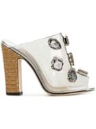 Jimmy Choo Ling 110 Mules - Nude & Neutrals