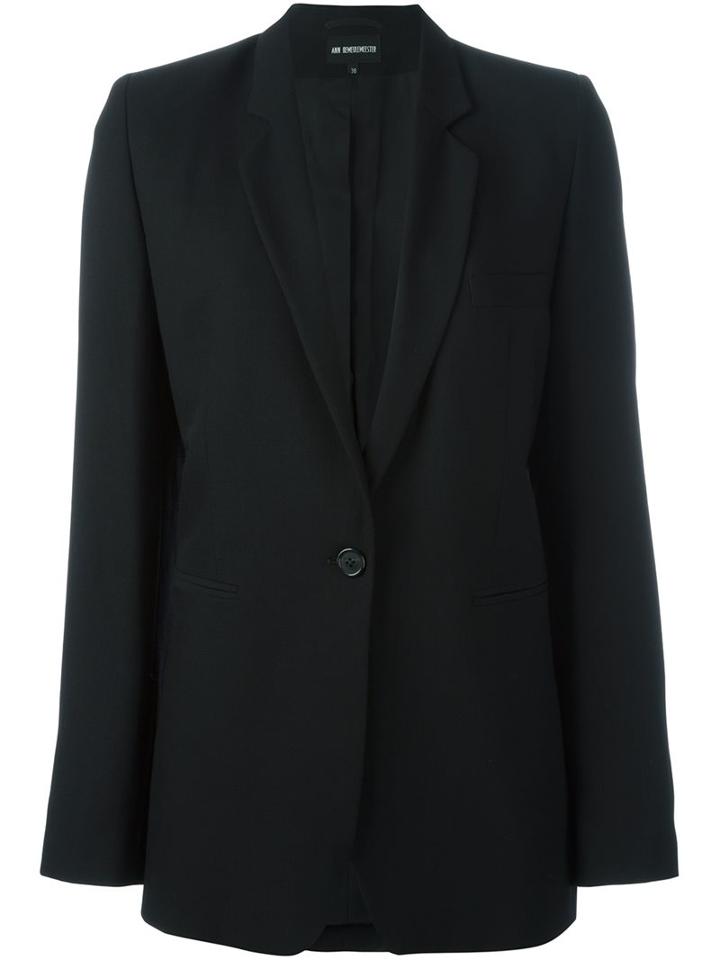 Ann Demeulemeester Single Button Blazer