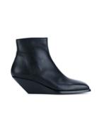 Rick Owens Leather Ankle Boots, Women's, Size: 41, Black, Leather/rubber