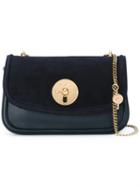 See By Chloé Chain Strap Shoulder Bag, Women's, Blue, Cotton/calf Leather