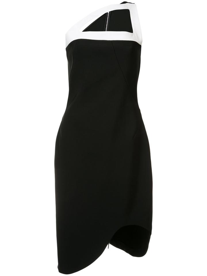 Mugler Cut Out Neck Dress - Black