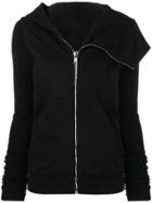 Rick Owens Drkshdw Asymmetric Hooded Jacket - Black