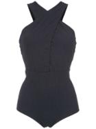 Adriana Degreas Jacquard Swimsuit - Preto