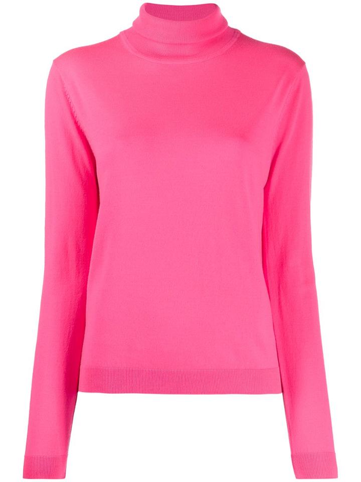 Aspesi Turtleneck Straight-cut Jumper - Pink