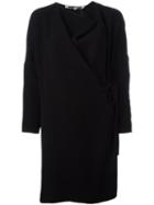 Mcq Alexander Mcqueen Side Tie Shift Dress, Women's, Size: 40, Black, Polyester