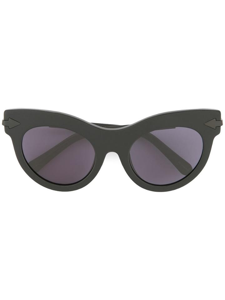 Karen Walker Miss Lark Sunglasses - Black