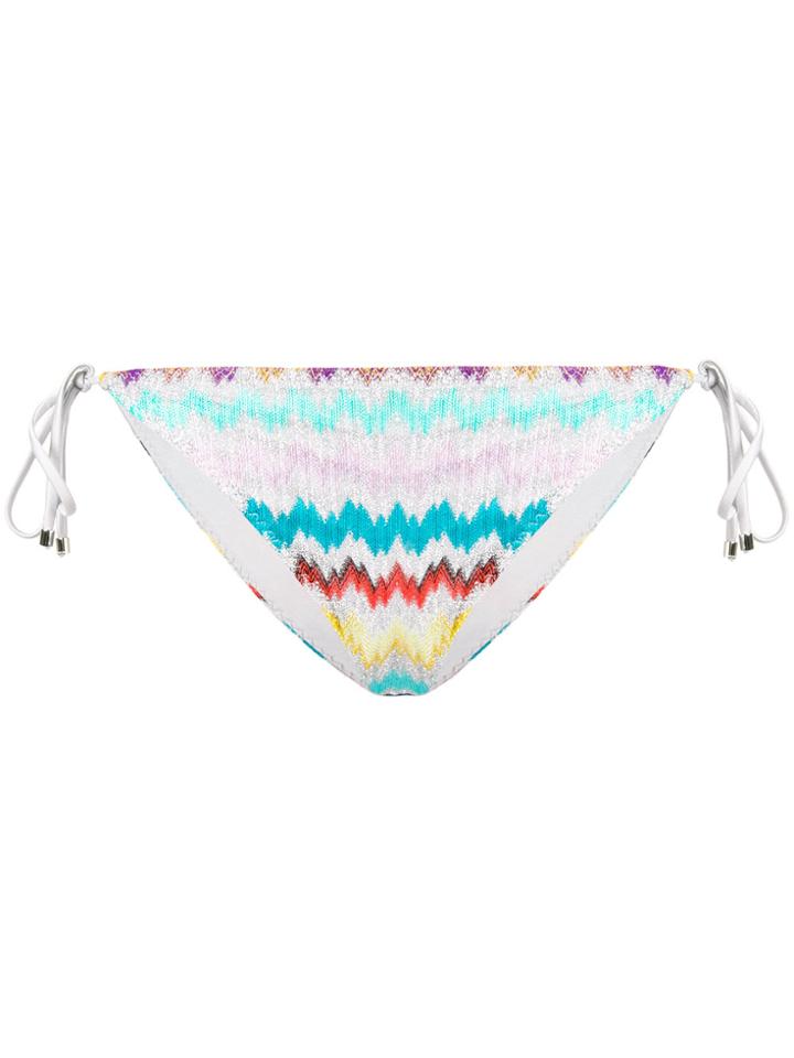 Missoni Mare Striped Side Tie Bikini Bottoms - Multicolour
