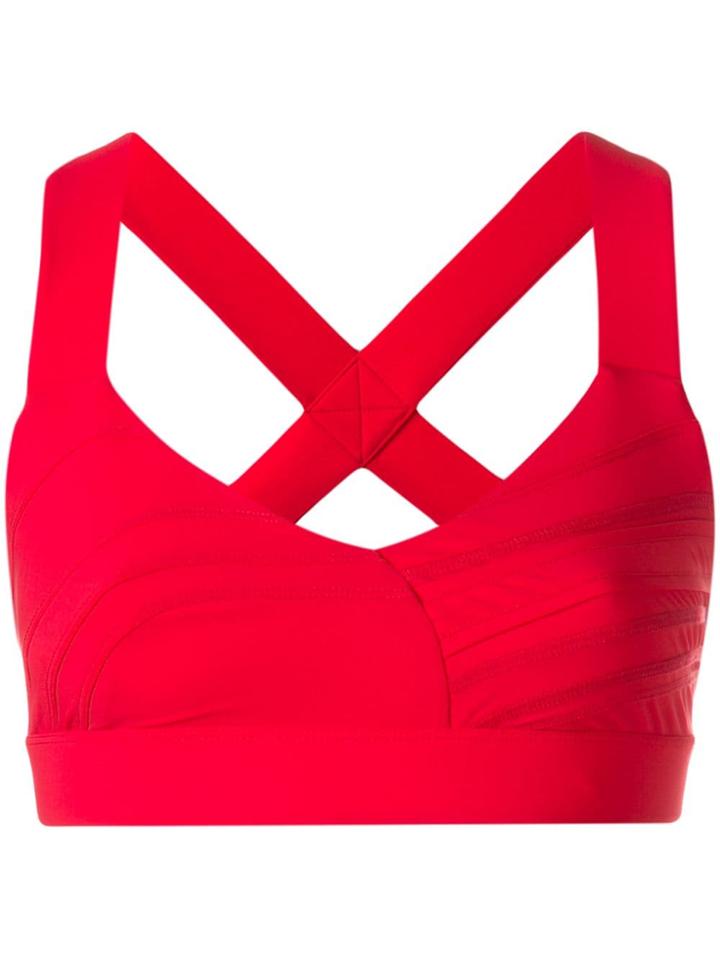 No Ka' Oi V-neck Sports Bra - Red