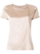 Blanca Metallic Short-sleeve Top - Nude & Neutrals