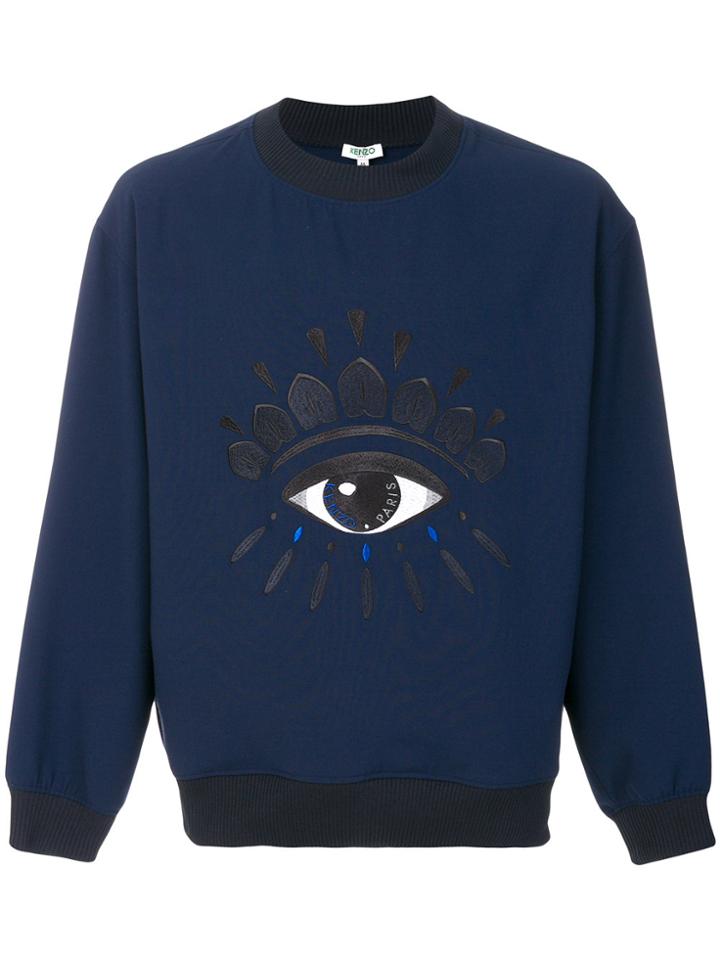 Kenzo Embroidered Eye Sweatshirt - Blue