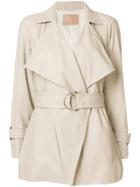 Drome Belted Short Coat - Nude & Neutrals