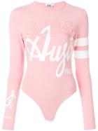 Gcds Graphic Long Sleeve Body - Pink & Purple