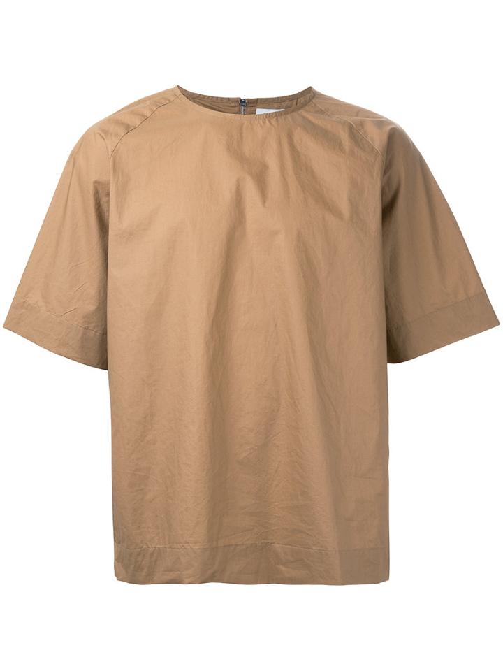 En Route - Rear Zip T-shirt - Men - Cotton - 3, Blue, Cotton