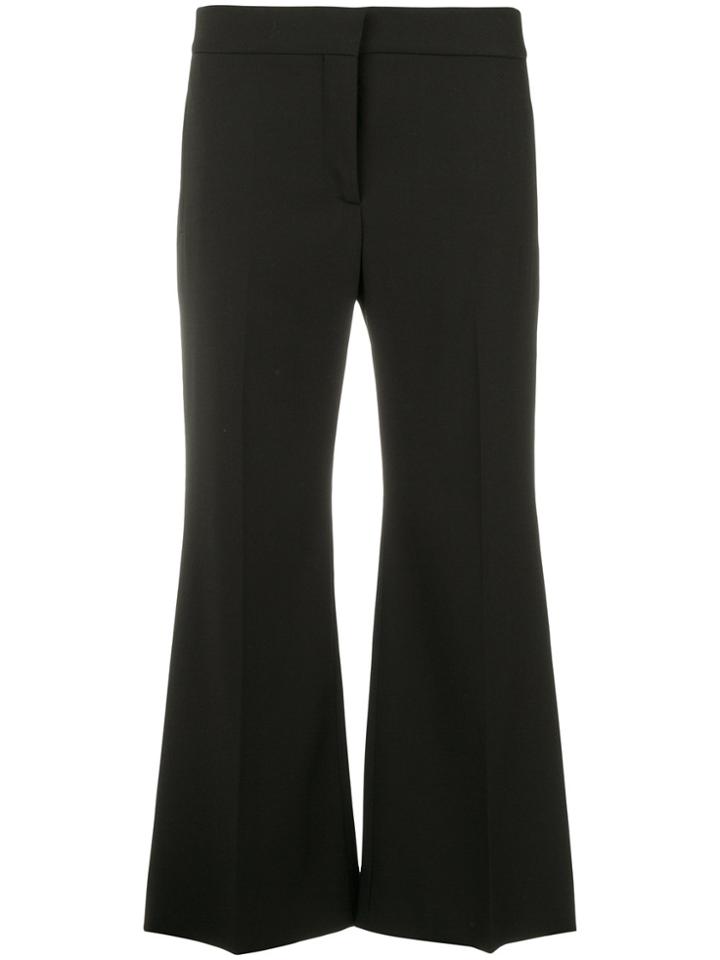 Valentino Cropped Flared Trousers - Black