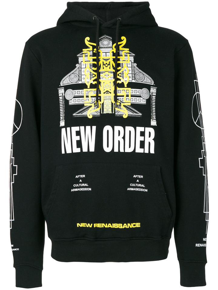 Marcelo Burlon County Of Milan - Printed Hoodie - Men - Cotton - Xl, Black, Cotton