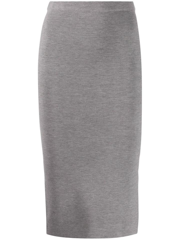 Joseph Midi Pencil Skirt - Grey