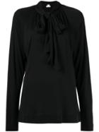 Hermès Pre-owned Pussy Bow Blouse - Black