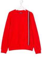Tommy Hilfiger Junior Teen Stripe Detail Sweatshirt - Red