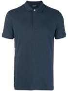 Emporio Armani Logo Sided Polo Shirt - Blue