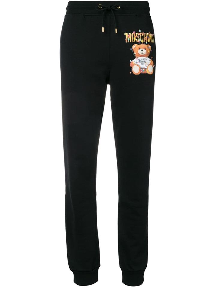 Moschino Toy Print Joggers - Black