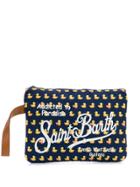 Mc2 Saint Barth Parisienne Duck-print Clutch - Blue