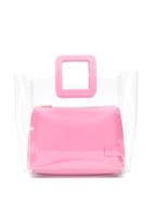 Staud Clear Panel Tote - Pink
